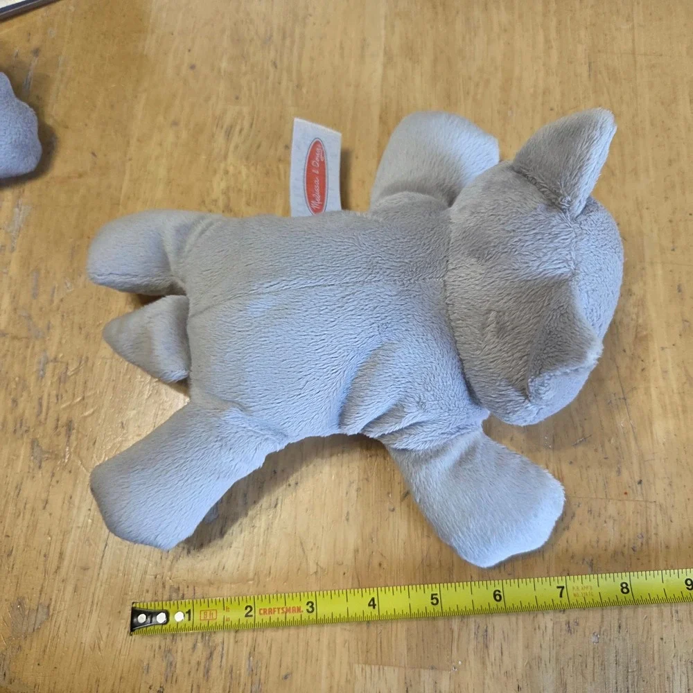 Melissa and Doug Lot of 3 Plush Kitty Cat Kitten Stuffed Animal Floppy Toy  9 in
